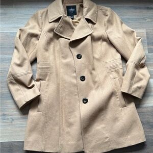 London Fog Camel Pea Coat